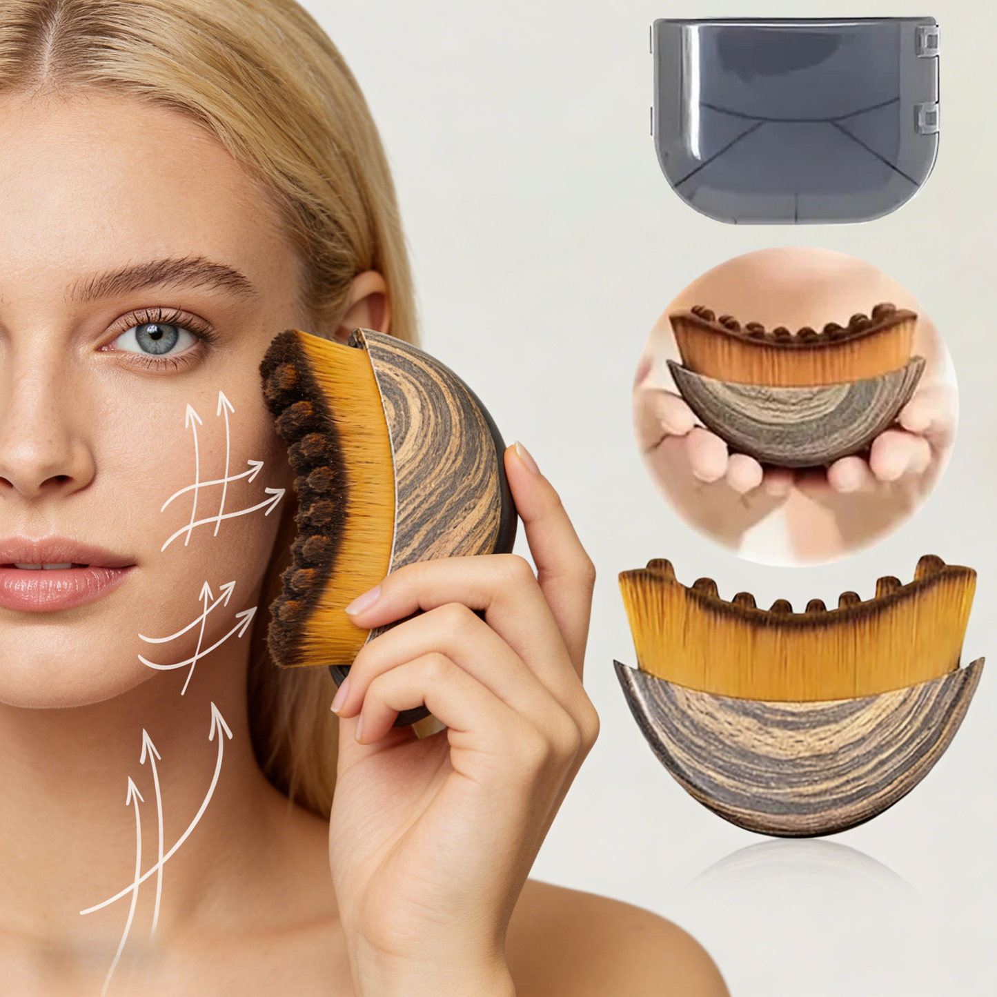 Final 3 hours 60 off:🔥Facial Brush Massage Eye and Neck Care Brush🔥