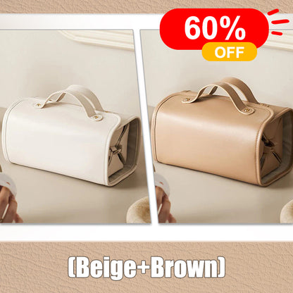 TO DAY 49%OFF Leather Waterproof Cosmetic Bag