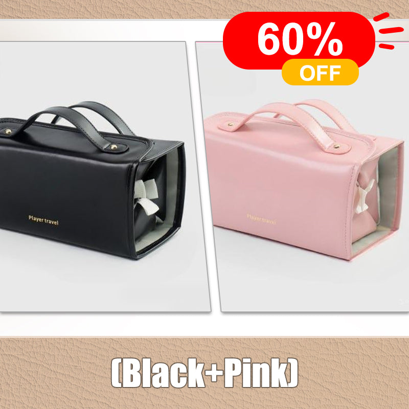 TO DAY 49%OFF Leather Waterproof Cosmetic Bag