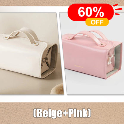 TO DAY 49%OFF Leather Waterproof Cosmetic Bag