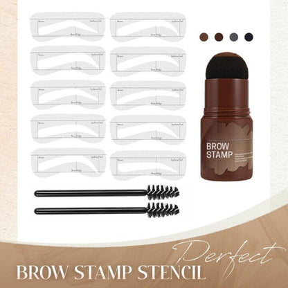 🔥LAST DAY - BUY 1 GET 1 FREE JUST $10.99 EACH🔥🎉Perfect Brows Stencil & Stamp Kit