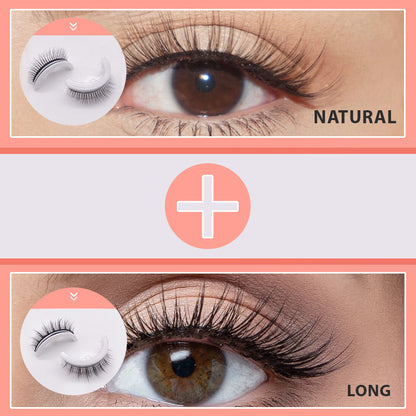 ✨LAST DAY - BUY 1 GET 1 FREE JUST $8.99 EACH✨🎉Reusable Adhesive Eyelashes