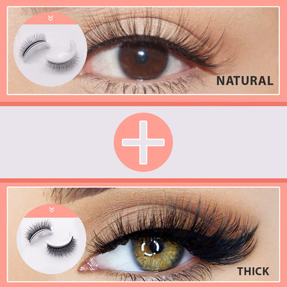 ✨LAST DAY - BUY 1 GET 1 FREE JUST $8.99 EACH✨🎉Reusable Adhesive Eyelashes