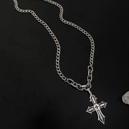 Cross Pendant Hip-Hop Necklace