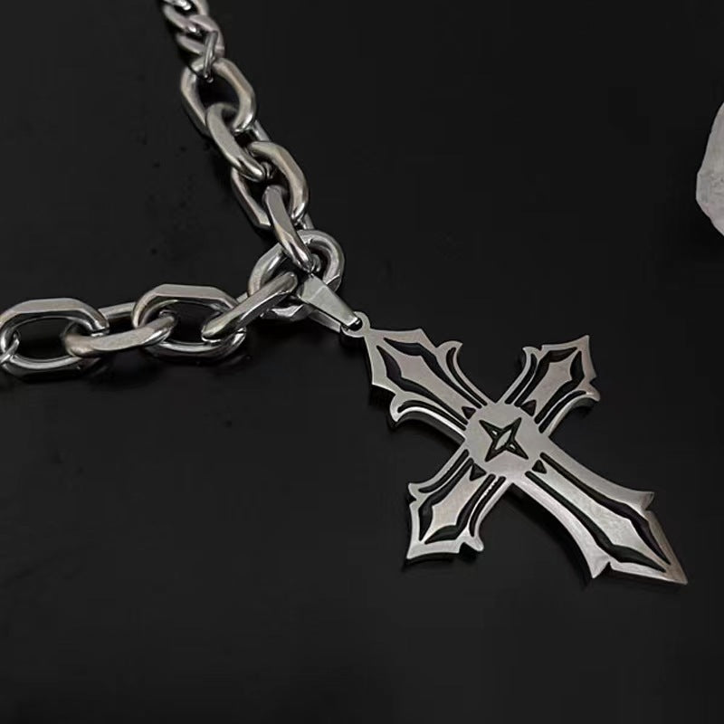 Cross Pendant Hip-Hop Necklace