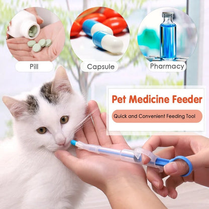✦Pet Pill Syringe Dispenser ✦ Safe, Stress-Free Medication for Cats & Dogs