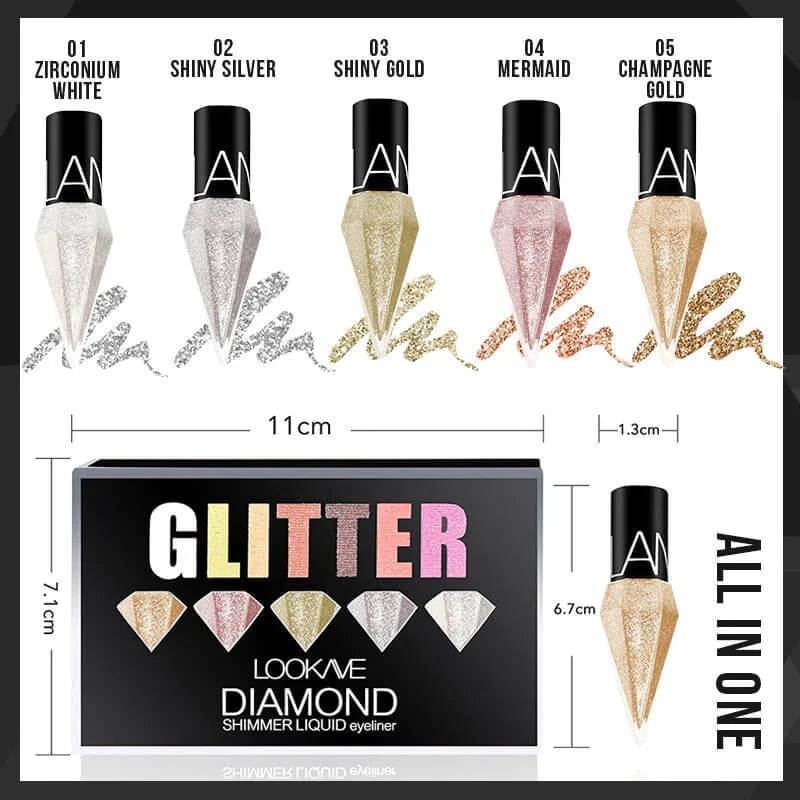 ✨GLITTERING DIAMOND LIQUID EYELINER