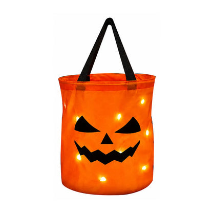 Light-Up Pumpkin Trick-or-Treat Bag