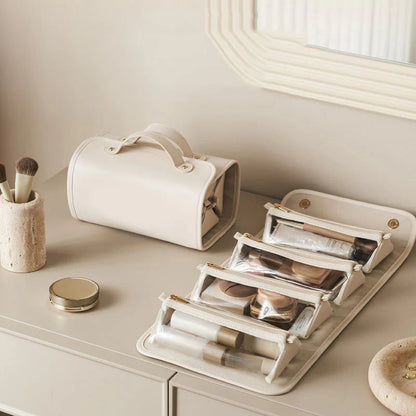 TO DAY 49%OFF Leather Waterproof Cosmetic Bag