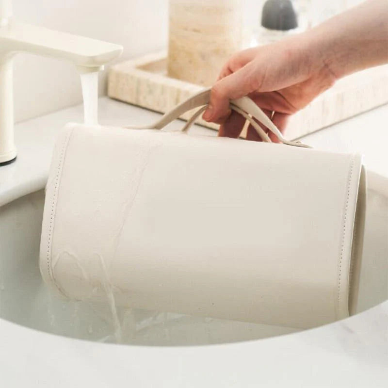 TO DAY 49%OFF Leather Waterproof Cosmetic Bag