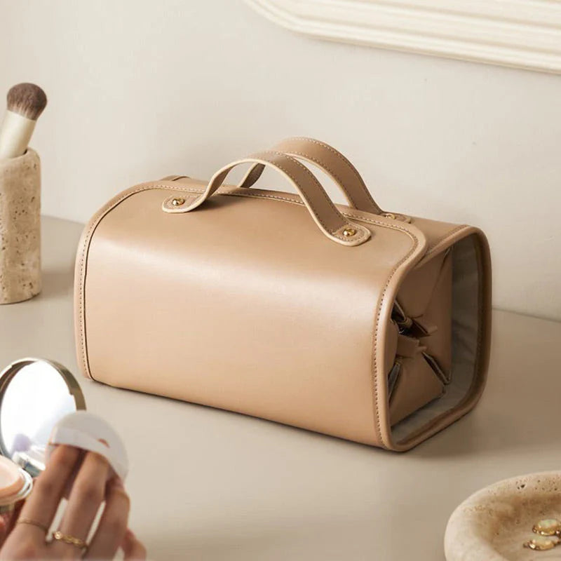 TO DAY 49%OFF Leather Waterproof Cosmetic Bag